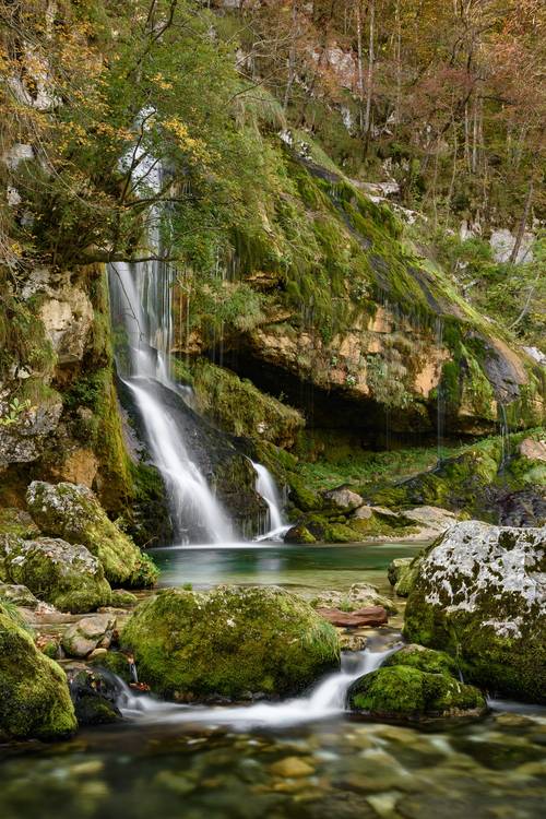 Slap Virje Wasserfall im Soca-Tal in Slowenien von Michael Valjak