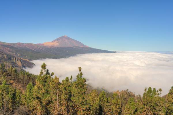 Teneriffa Mirador de Chipeque, Blick zum Teide von Michael Valjak
