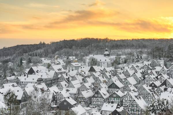 Winter in Freudenberg im Siegerland von Michael Valjak