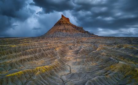 Factory Butte Before A Thunderstorm