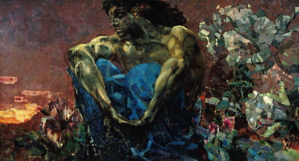 Der sitzende Daemon von Michail Wrubel