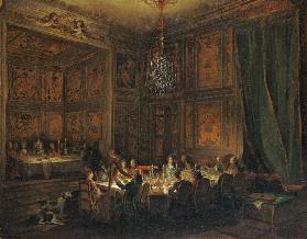 Souper des Prinzen de Conti im Temple in Paris 1766
