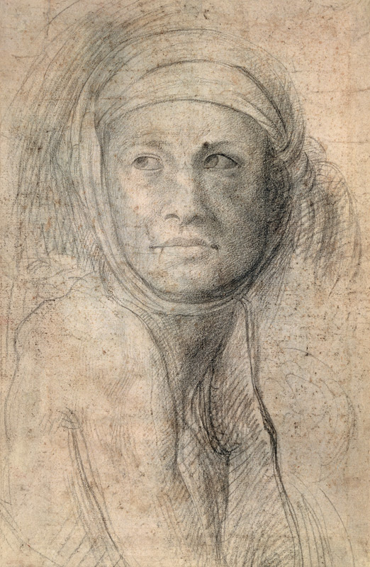 Head of a Woman von Michelangelo (Buonarroti)
