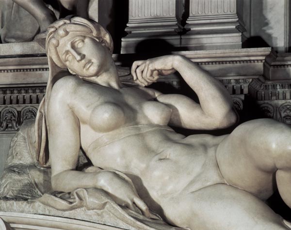 Tomb of Lorenzo de Medici, detail of Dawn von Michelangelo (Buonarroti)