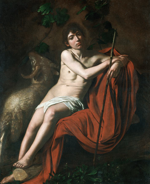 Caravaggio, John the Baptist von Michelangelo Caravaggio