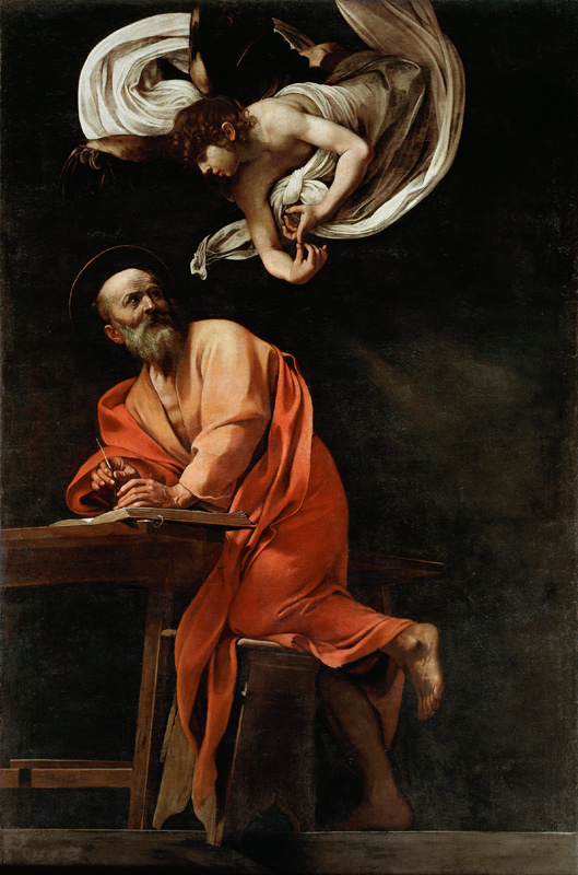 St. Matthew and the Angel von Michelangelo Caravaggio