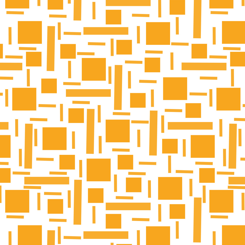 Shapely#2 Orange Geometric Abstract von Michele Channell