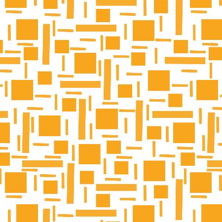 Shapely#2 Orange Geometric Abstract