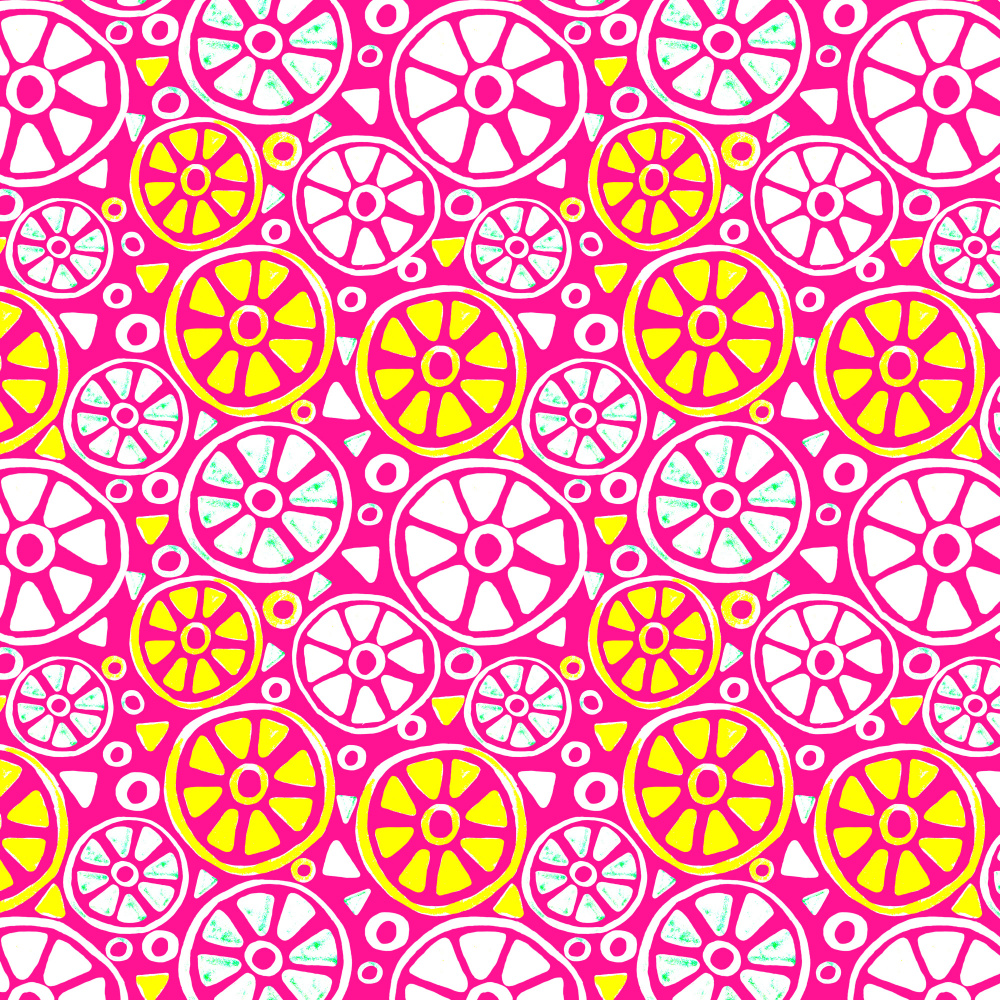 Fruit Slices Lemonade Geometric von Michele Channell