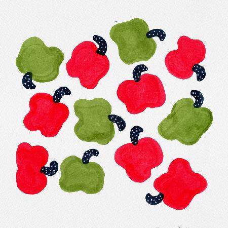 Green and Red Peppers