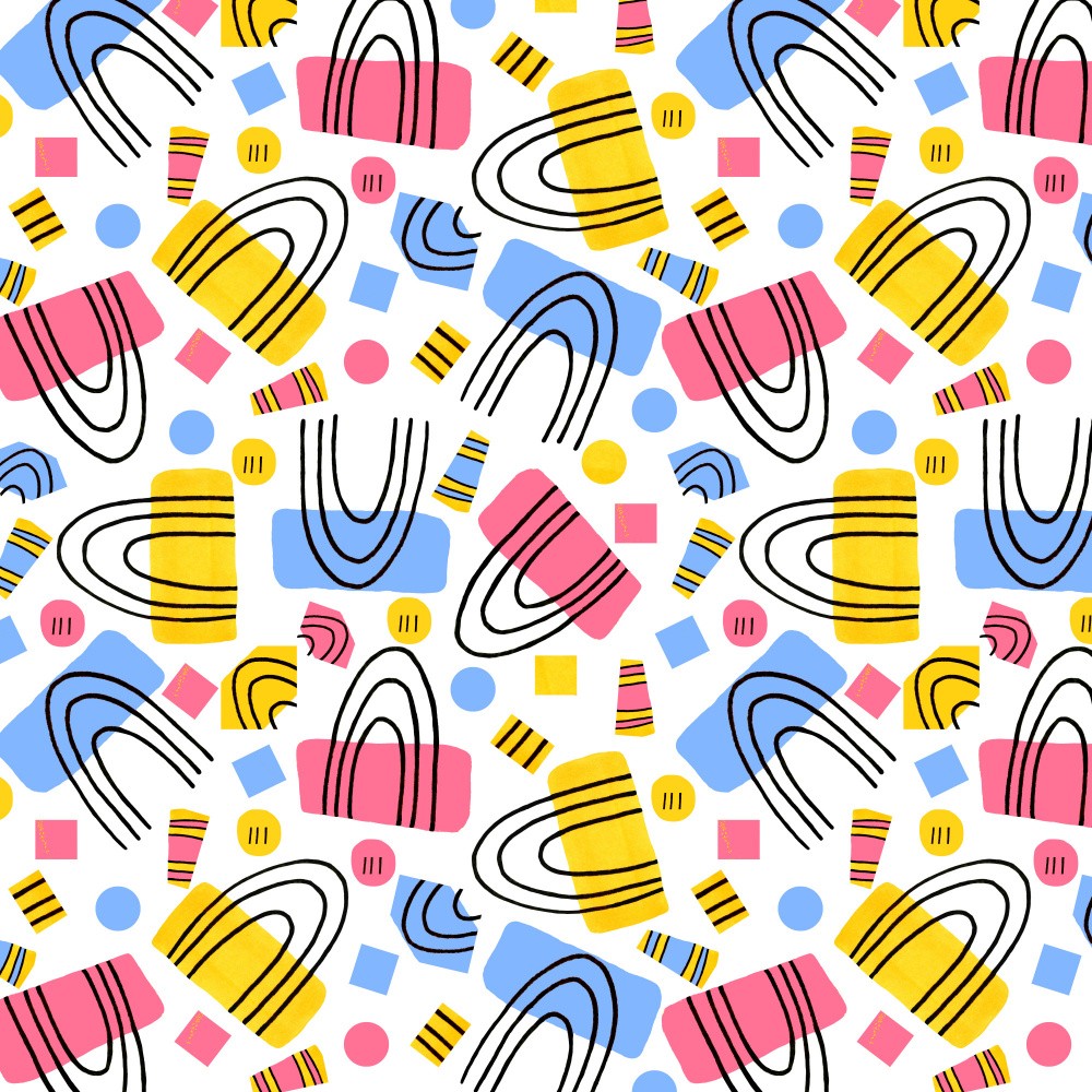 Horizon Rainbows Yellow Blue Pink von Michele Channell