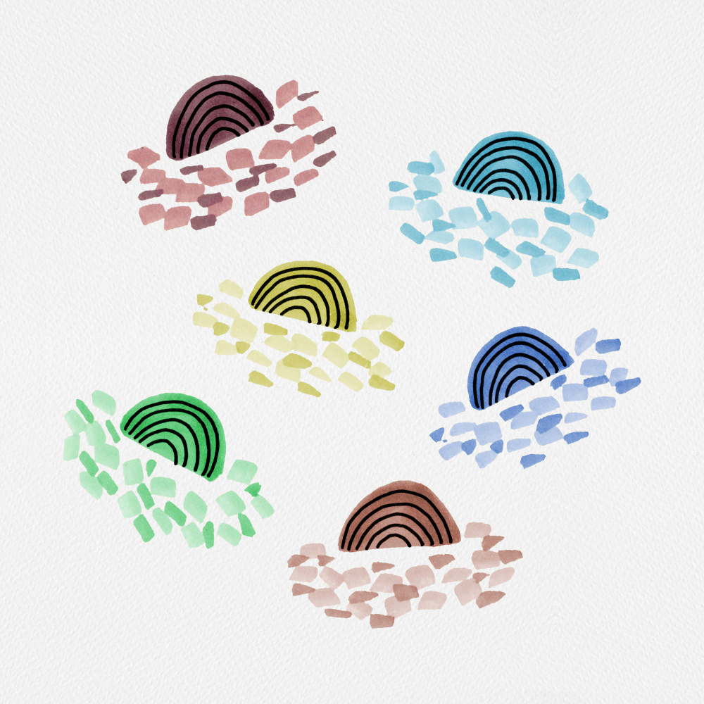 Multi Color Confetti Rainbow von Michele Channell