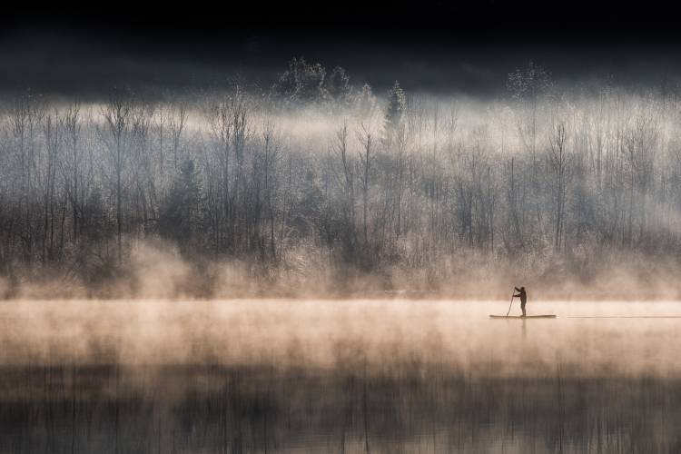 Suping on Bohinj lake von Miha Pavlin