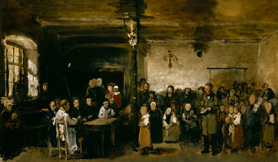 Dorfschule von Colpach. von Mihály Munkácsy