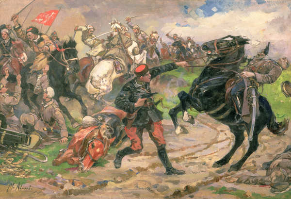 The Red Dundich in Combat von Mikhail Ivanovich Avilov