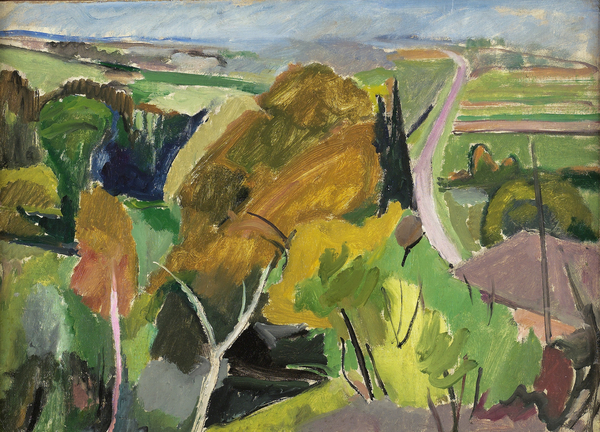 Autumn landscape, Lot et Garonne, c von Mildred Bendall