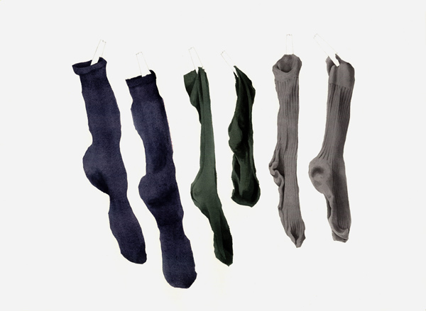 Six Socks, 2003 (w/c on paper)  von Miles  Thistlethwaite