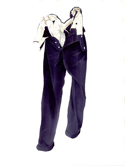 Blue Corduroy Trousers (Humphrey) 2004 (w/c on paper)  von Miles  Thistlethwaite