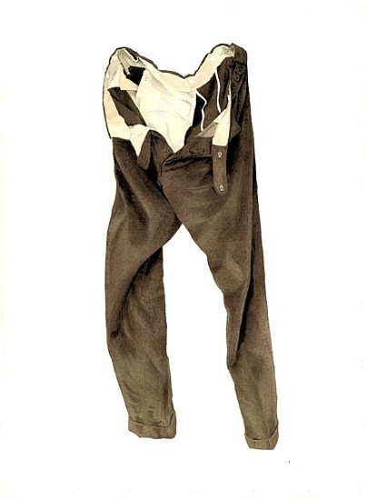 Brown Corduroy Trousers (Michael) 2003 (w/c on paper)  von Miles  Thistlethwaite