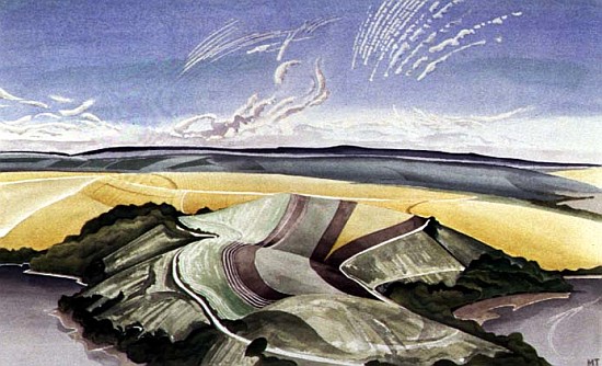 Cold Sky, Salcombe, Devon (w/c on paper)  von Miles  Thistlethwaite