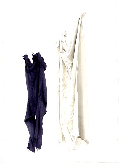 Cot Sheet and Old Guernsey, 2004 (w/c on paper)  von Miles  Thistlethwaite