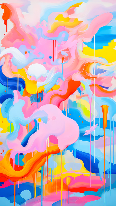 Bunte abstrakte Welt.  von Miro May