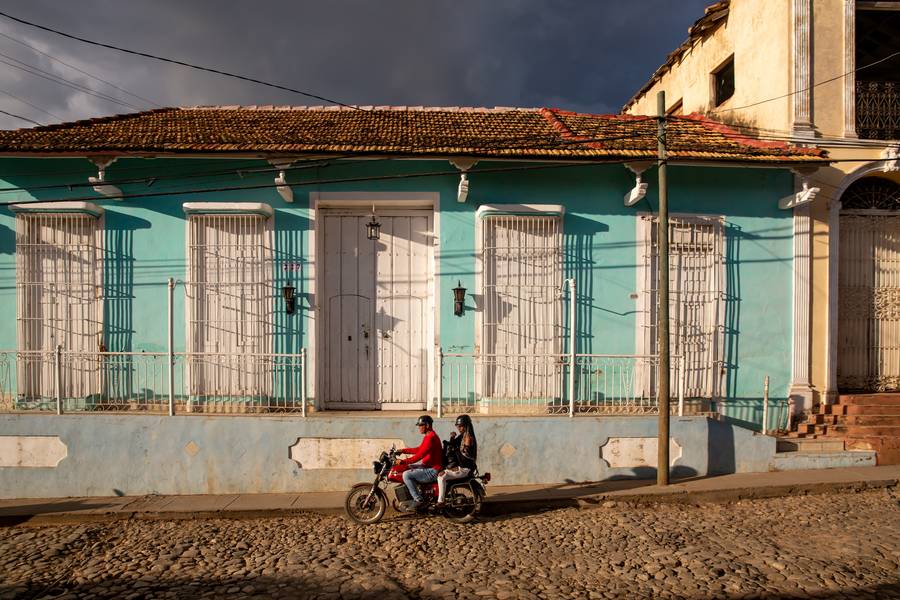 Motorbike Trinidad, Cuba von Miro May