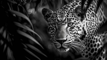 Ein Leopard auf der Jagt. Raubkatze in Afrika