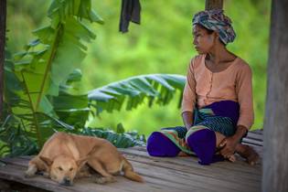 Marma Frau, Bangladesch Asien