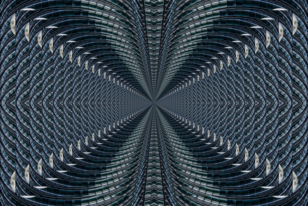 The moon in steel cage von Miro Susta