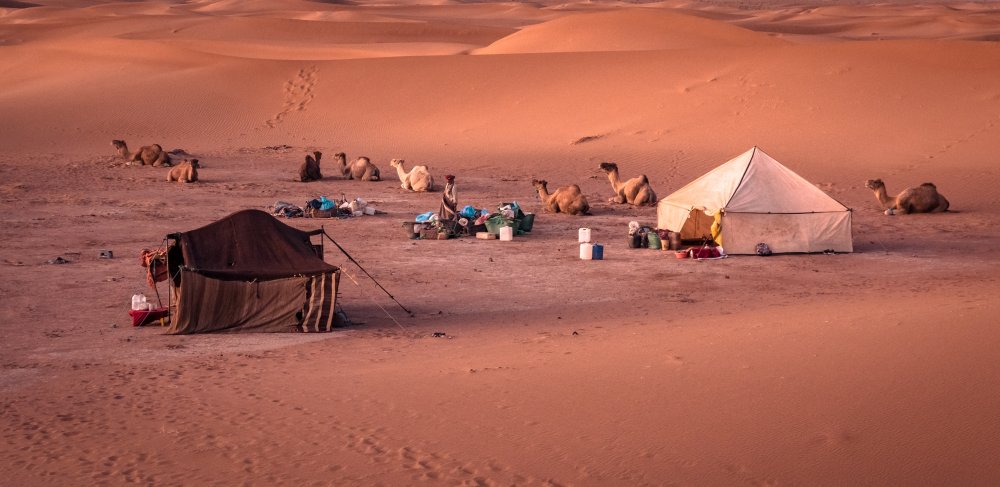 Nomadic Berber life von Miroslaw Prybinski