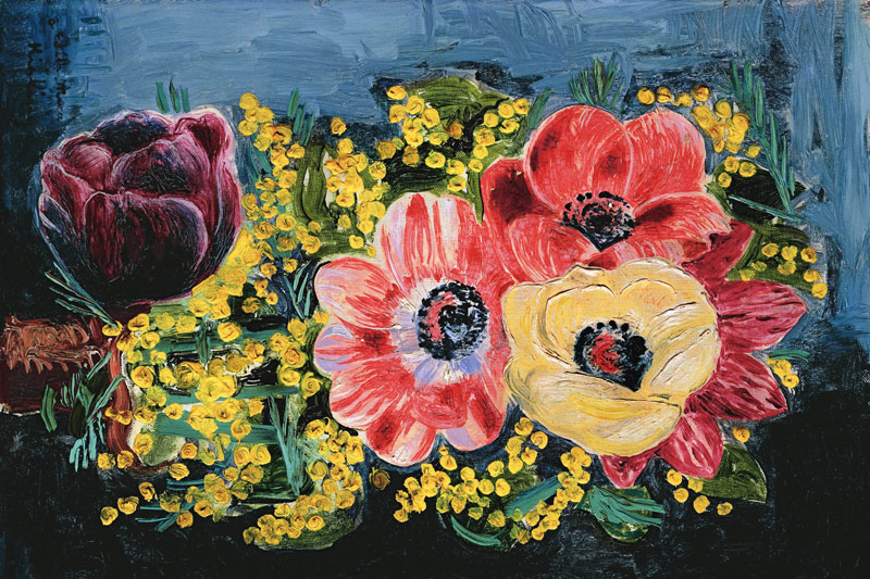 Bouquet with mimosa von Moise Kisling