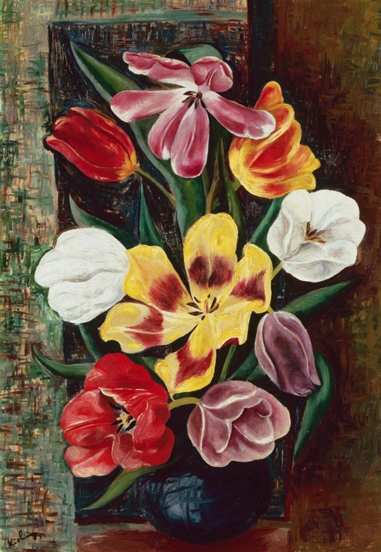 Vase of Tulips von Moise Kisling
