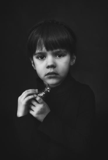 portrait with a bird