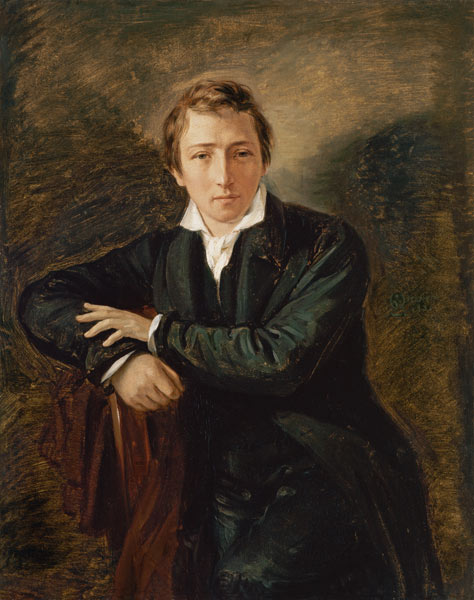 Portrait of Heinrich Heine (1797-1856) von Moritz Daniel Oppenheim