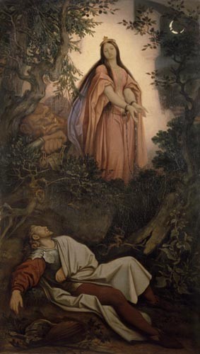 Die gefangene Prinzessin (oder: Der Traum des Ritters) von Moritz von Schwind