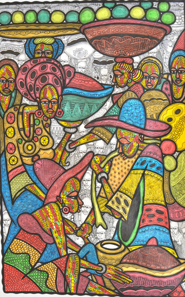 Calabash Market von Muktair Oladoja