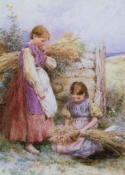 The Young Gleaners von Myles Birket Foster