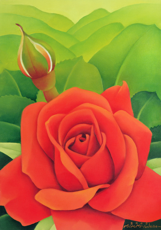 The Rose, 2003 (oil on canvas)  von Myung-Bo  Sim