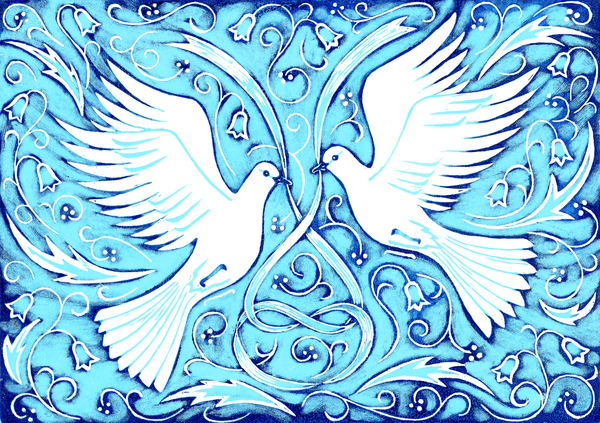 Wedding Doves von Nat  Morley