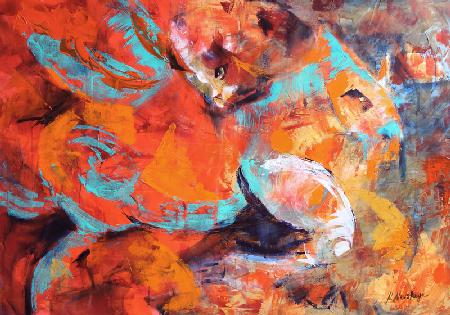 Pferd und Löwe 2010