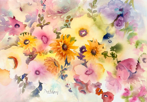 golden blossoms von Neela Pushparaj