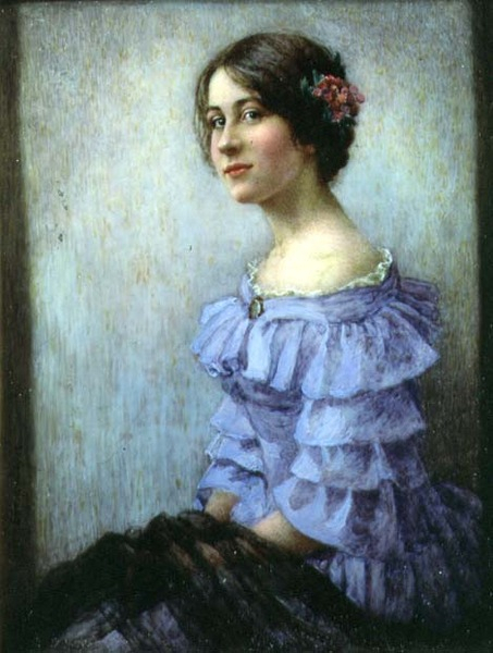 Portrait miniature of Eileen Marshall von Nellie Hepburn-Edmunds