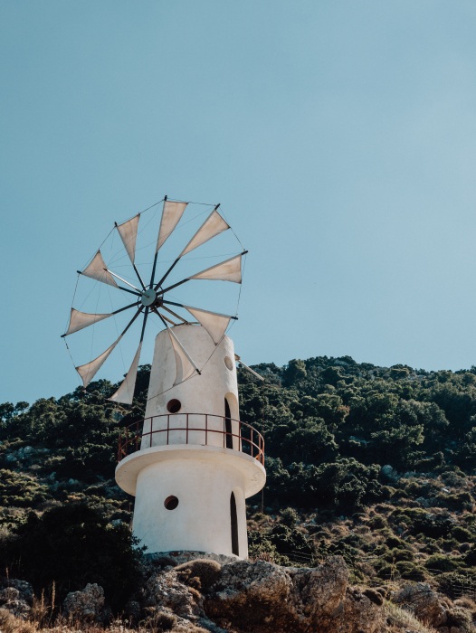 Esel auf Kreta, Lasithi Hochebene von Laura Nenz