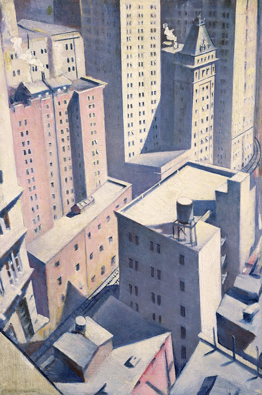 Looking Down on Downtown von Christopher R.W. Nevinson