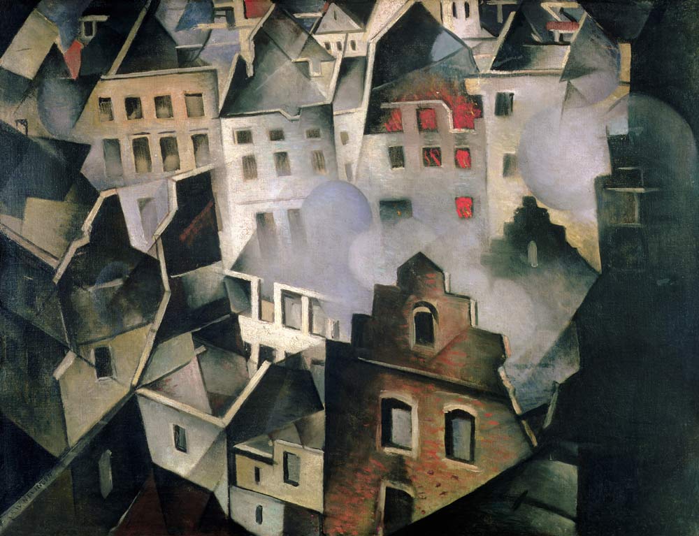 Ypres after First Bombardment von Christopher R.W. Nevinson