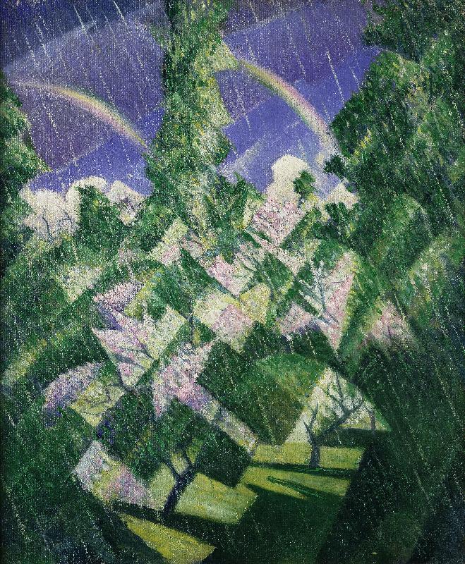 Die vier Jahreszeiten: Frühling von Christopher R.W. Nevinson