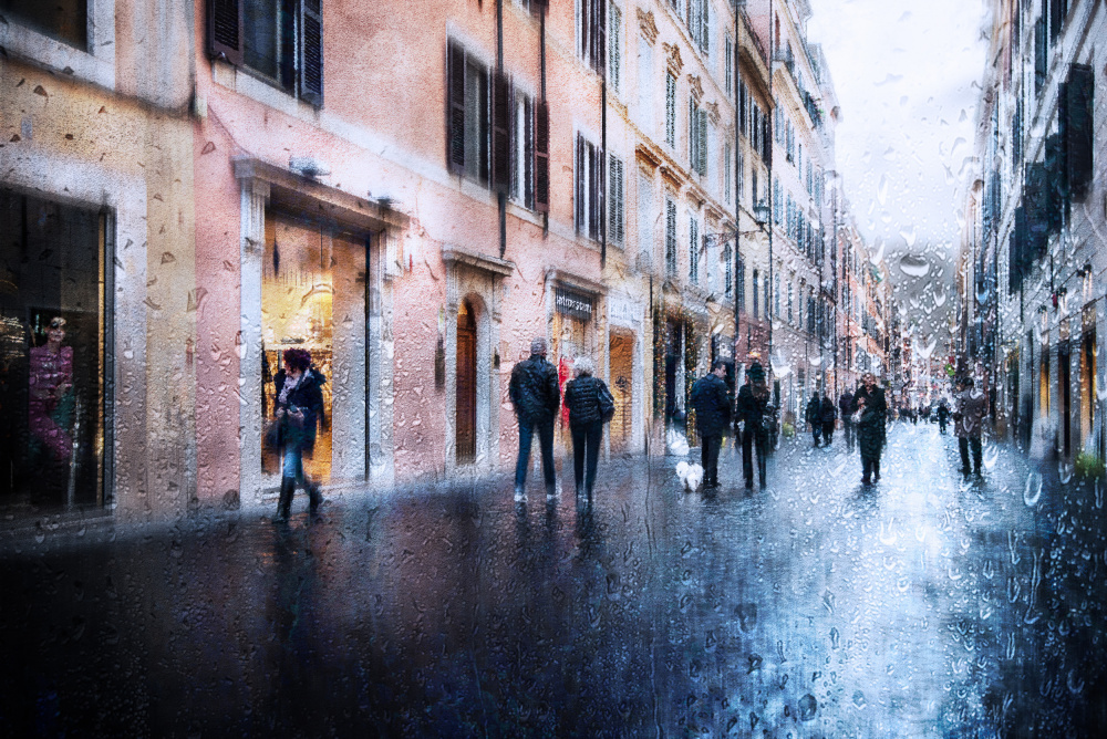After the rain in the alleys of Rome von Nicodemo Quaglia