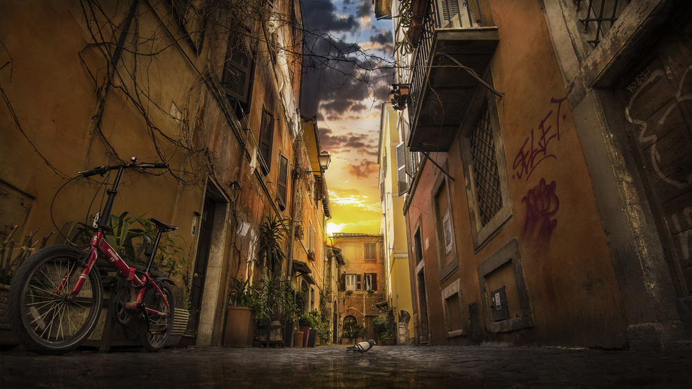 Vicolo della torre Roma von Nicodemo Quaglia