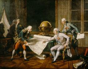 Louis XVI (1754-93) Giving Instructions to La Perouse, 29th June 1785